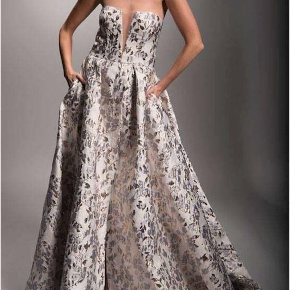 Nicole Bakti Strapless Dress
